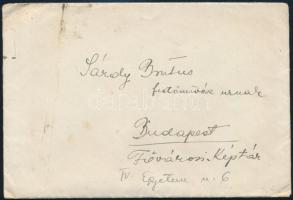 cca 1940 Váradyné György Ágnes rendező levele Sárdy Brutus (1892-1970) festőművész, restaurátorhoz a...