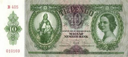 1936. 10P (3x) egymás utáni sorszámokkal T:I,I-