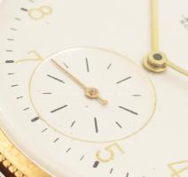 IWC 14K arany kézi felhúzós férfi karóra. Jelzett, hibátlan számlappal, bőr szíjjal 33 mm