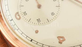 Movado 14K arany kézi felhúzós férfi karóra. Jelzett, hibátlan számlappal, bőr sz íjjal 32 mm