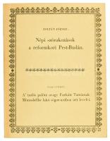 Zoltán József: Népi szórakozások a reformkori Pest-Budán. (Az 1959-ben készült tanulmány első kiadása.) Gaal György A tudós palótz avagy Furkáts Tamásnak Mónosbélbe lakó sógor-urához irtt levelei. (Az 1803-1804-ben megjelent mű hasonmás kiadása) Budapest, 1975, készült a FSZEK Budapest Gyűjteményének gondozásában, 1000 példányban. Fekete-fehér képekkel illusztrált. Kiadói papírkötés