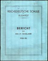 1934 Reichsdeutsche Schule éves jelentése