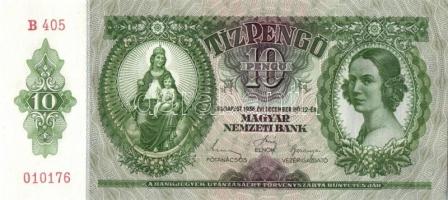 1936. 10P (4x) egymás utáni sorszámokkal T:I,I-