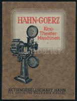 1925 Hahn-Goerz Kino-Theater-Maschinen. Cassel, Aktiengesellschaft Hahn Für Optik und Mechanik, vetítőgép katalógus, prospektus, német nyelven, szövegközti illusztrációkkal, 64 p. Ritka!