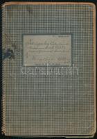 1944-1945 Sztripszky Aladárné Kalamenovich Paula (1898 k.-1977) székesfővárosi tanárnő saját kézzel írt naplója 1944. jan. 1. - 1945. február 18. Benne Budapest ostromára vonatkozó izgalmas részekkel, pl.: Okt. 20., "Hivatali esküt tettem Szálasira az iskolában...", dec. 27. "Reggel Évi gyalog ment be a hivatalba mmert villamos csak nem jár.", dec. 31. "Reggel hatalmas robbanás. Az összekötő vasuti hidak(at) robbantották fel.", jan. 12. "Egyedül aludtam a pincében...", jan. 19. "Egész éjjel erős ágyúzás." Foltos borítójú spirálfüzetben, az elülső borítón szakadással.