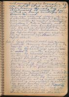 1944-1945 Sztripszky Aladárné Kalamenovich Paula (1898 k.-1977) székesfővárosi tanárnő saját kézzel ...