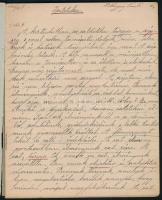 cca 1910 2 db Négyessy László irodalomtudós előadásait tartalmazó szemináriumi jegyzetfüzet