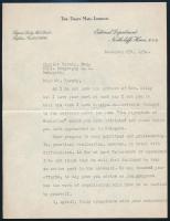 George Ward Price (1886-1961) ujságíró autográf aláírt levél / Auptgraph signed letter