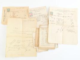 cca 1920-1940 Vegyes fejléces számlák egy borítéknyival, magyar cégektől