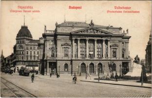 Budapest VIII. Népszínház (Ideiglenes Nemzeti Színház), villamos