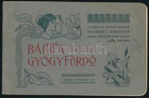 cca 1900 Bártfa gyógyfürdő szecessziós ismertető prospektusa, szecessziós illusztrációkkal, 10p