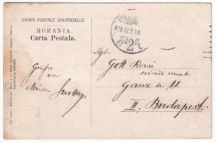 1908 Bustenari, Vedere din Farna / oil factory in winter, oil towers (EK)