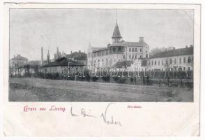 1899 (Vorläufer) Wien, Vienna, Bécs XXIII. Liesing, Brauhaus / brewery, beer factory (small tear)