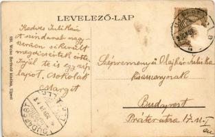 1906 Budapest IV. Újpest, Dunaparti részlet, Grosz féle vendéglő, bor és sörcsarnok, étterem kertje,...