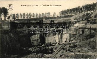 1916 Écaussinnes, Carrieres de Restaumont / quarry, stone mine, industrial railway (EK)