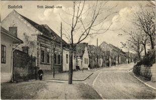 1915 Budapest XXII. Budafok, Tóth József utca (EK) + "M. Kir Pinczemesteri Tanfolyam Kisegítő Hadi Kórháza Budafokon"