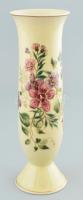 Zsolnay virág mintás váza., kézzel festett, jelzett, hibátlan 28 cm
