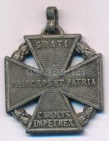 1916. "Károly-csapatkereszt" Zn kitüntetés mellszalag és függesztőkarika nélkül T:2,2- 
H...