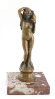 Vízhordó lány Bronz figura márvány talapzaton 16 cm