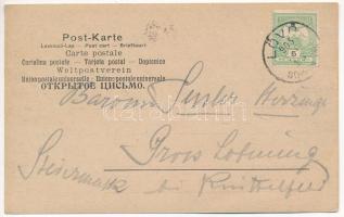 1905 Lövő (Sopron), templom, iskola, kápolna. H. Lobenwein (EK)
