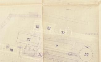 cca 1948 A Népstadion (ma Puskás Ferenc Stadion) és környékének építési és rendezési terve, jelmagya...