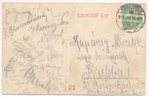 1912 Fonyód-fürdő, Vajda Endre cukrászdája a Rákóczy nyaralóban (fa)