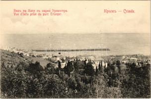 Yalta, Jalta; Vue d'Jalta prise du parc Erlanger