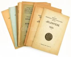 cca 1930-1940 Tornával kapcsolatos nyomtatványok gyűjteménye: MOTESZ Magyar Országos Torna Szövetség jelentései és más részben képes nyomtatványok összesen 13 db