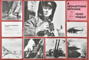 1984 A Szovjetunió képekben - Képes Híradó. A szovjet országhatár őrzése. Nagyméretű plakát, hajtva, 96x67 cm