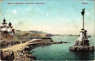 Sevastopol, Sebastopol; Boulevard Maritime (glue marks)