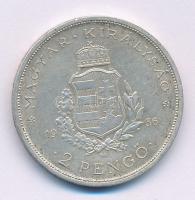 1936. 2P Ag "Liszt" T:AU,XF patina Adamo P7.3