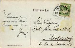 1906 Szentes, legelésző birkanyáj, szélmalom. Untermüller Ernő kiadása (EK) / windmill