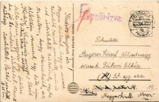 1940 Felsőgalla (Tatabánya), Szent János utca, lovaskocsi, Várady Lajos úri és női fodrász, Irén női...