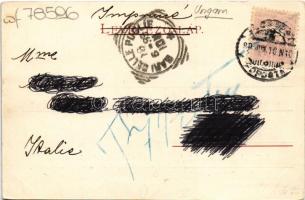 1899 (Vorläufer) Budapest VII. Baross szobor leleplezése 1898-ban, ünnepség (EK)