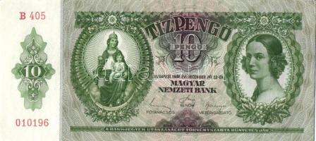 1936. 10P (5x) egymás utáni sorszámokkal T:I