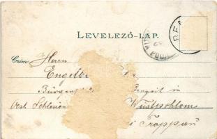 1903 Léka, Lockenhaus; látkép, vár. Kopfstein M. kiadása / Schloss / castle (EK)