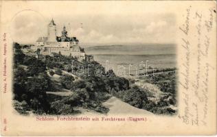 1908 Fraknó, Forchtenstein; Schloss mit Forchtenau / Fraknó vára. A. Pelnitschar kiadása / castle (Rb)