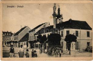 1918 Pinkafő, Pinkafeld; Fő tér. Karl Strobl kiadása / main square (EM)