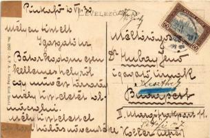 1920 Pinkafő, Pinkafeld; vár, kastély. Karl Strobl kiadása / castle (vágott / cut)