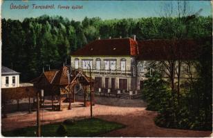 1912 Tarcsa, Tarcsafürdő, Bad Tatzmannsdorf; Forrás épület. Brüder Farkas / spa, spring source (EK)