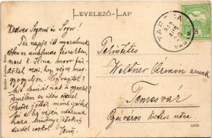 1912 Tarcsa, Tarcsafürdő, Bad Tatzmannsdorf; Forrás épület. Brüder Farkas / spa, spring source (EK)