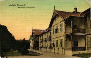 1911 Tarcsa, Tarcsafürdő, Bad Tatzmannsdorf; Gyógyudvar. Gustav Löwy és testvére kiadása / Heilanstalt / spa, bath (EK)