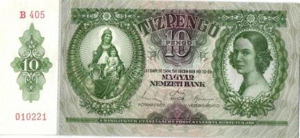 1936. 10P (4x) egymás utáni sorszámokkal T:I
