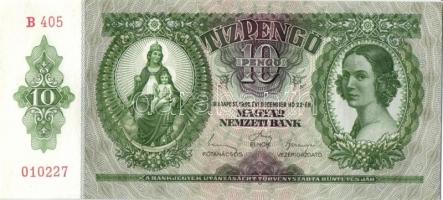 1936. 10P (6x) egymás utáni sorszámokkal T:I