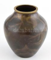 WMF réz váza, jelzett, kopásokkal, m: 13 cm