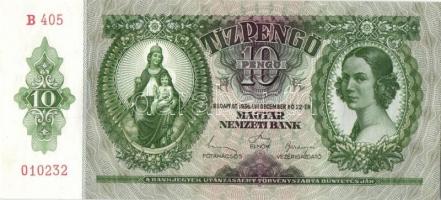 1936. 10P (4x) egymás utáni sorszámokkal T:I