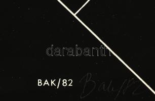 Bak Imre (1939-2022): Csapdáink, 1982. Szitanyomat, papír. Jelezve jobbbra lent (ceruzával is). Üveg...