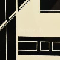 Bak Imre (1939-2022): Csapdáink, 1982. Szitanyomat, papír. Jelezve jobbbra lent (ceruzával is). Üveg...