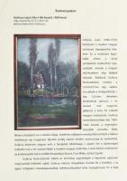 Gulácsy Lajos (1882-1932): Ház a fák között, 1900 körül. Olaj, vászon, fára ragasztva. Jelezve balra...