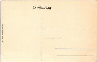 Vasvár, Domonkos utca, templomok, gémes kút, Mária szobor. Özv. Kohn Jakabné kiadása